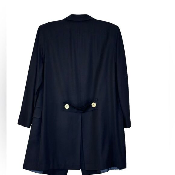 Valentino Miss V Vintage Double Breasted Navy Wool Blazer Dress| Size M - Picture 13 of 13